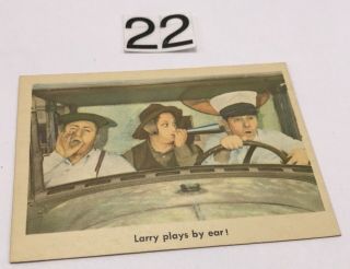 1959 F H Fleer The Three 3 Stooges Movie Card 48 Larry Plays By Ear Ex Nm Usa