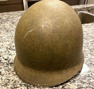 Ww2 Us Army M1 Helmet Fixed Bale Front Seam