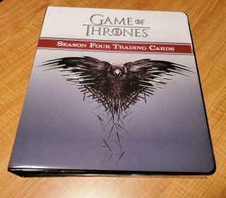 Game Of Thrones Season 4 Four Card Binder Album With Exclusive Promo Card P3