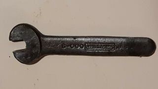 Old Vintage Antique Williams S - 000 3/16 " Mini Open End Engineer Wrench 2 - 1/2 " Oal