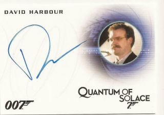 2015 007 James Bond Archives David Harbour Autograph Gregg Beam A282