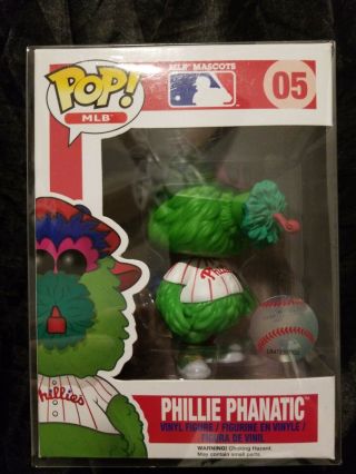 Funko Pop White Phillie Phanatic 05 Rare Philadelphia Phillies Mlb Mascots 2016