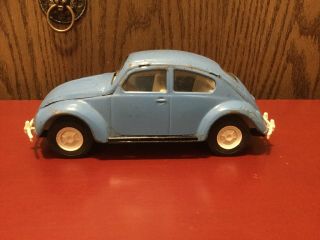 Vintage Tonka Volkswagen Beetle Pressed Steel Light Blue Model 52680 Vw Bug.