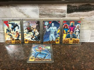 1994 Fleer Ultra X - Men Blue Gold Team Triptych 5 Of6 Card Insert Marvel Red Foil
