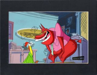 Cow And Chicken Production Cel And Production Background Cartoon Network 96