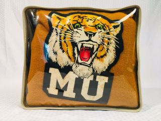 Vintage Pendleton Wool Stadium Blanket University Of Missouri Tigers Mu