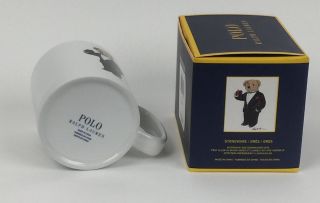 Polo Ralph Lauren Tuxedo Wedding Bear Stoneware 16 oz Drinking Mug 3