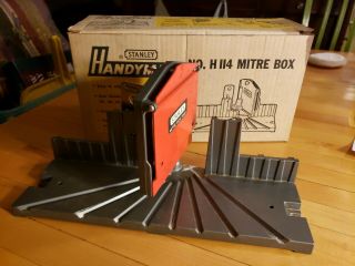 Vintage Stanley Handyman Mitre Box Model No.  H - 114
