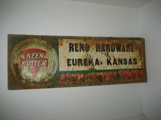 Vintage Keen Kutter Tools Store Tin Sign