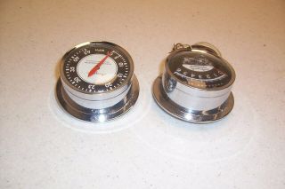 VINTAGE 1950 ' S 1960 ' S 1970 ' S AIRGUIDE MARINE SPEEDOMETER AND 6K TACHOMETER BOAT 3