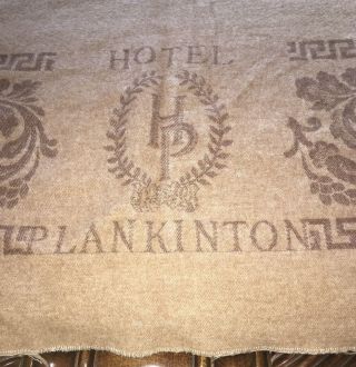 , Hotel Plankinton Greek Key Design,  Wool Blanket,  Fine St.  Mary’s Blankets