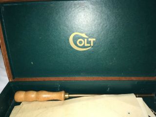 Vintage Colt Case Officers Model Match 6 Inch Barrel/Target/Cleaning Kit 3