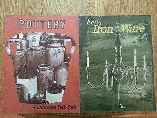 Vintage Pottery & Iron Ware Book Reference Antique Black/white Photos Collecting