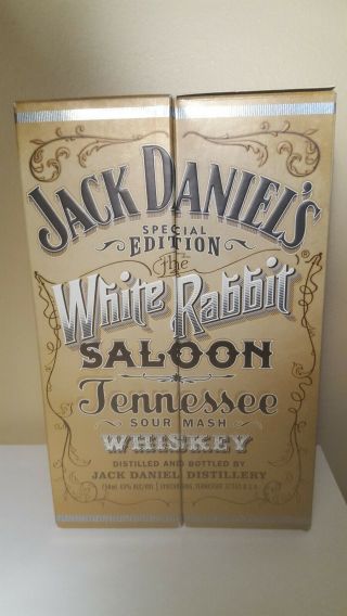 Jack Daniels White Rabbit Saloon Bottles W/box