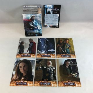 Marvel: Thor The Dark World (2013 Movie) Complete 100 Card Set Upper Deck
