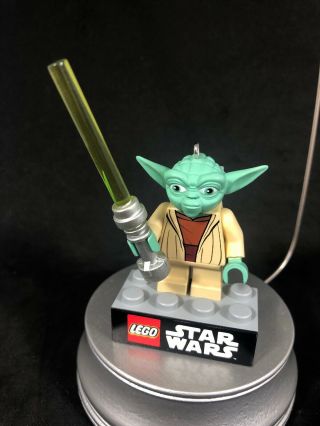 2013 Hallmark Lego Star Wars Yoda Christmas Ornament Mib F30