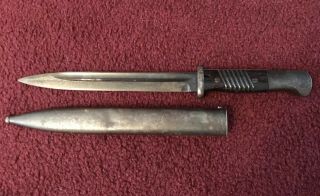 Wwii German K98 Mauser Bayonet W Matching Numbers On Blade & Scabbard