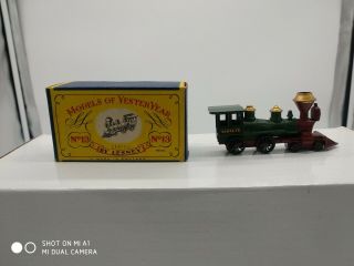 Matchbox Lesney Models Of Yesteryear Y13a - Santa Fe Locomotive