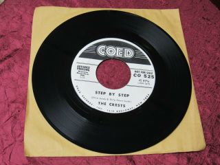 1960 The Crests,  Rare Promo 45 Step By Step,  Gee,  Coed