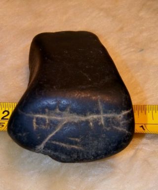 Primitive Native American Indian Artifact Paleo Stone Picture Carving Rock