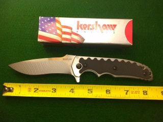 Vintage Kershaw Groove Pocket Knife With Box