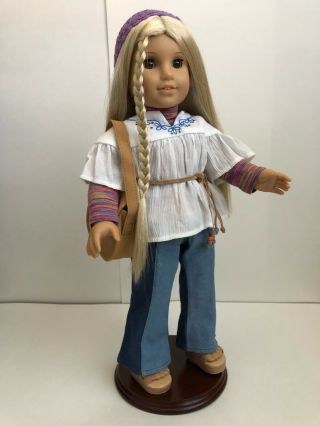 American Girl Julie Albright Doll Set Including Five Outfits And Pet Bunny