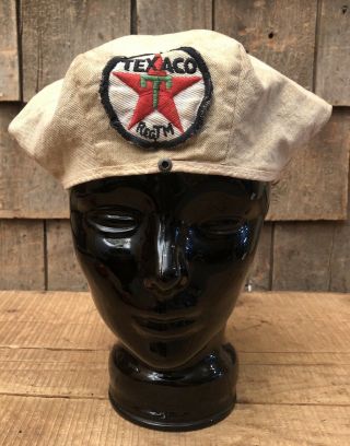 Vintage Texaco Gas Service Station Driver Uniform Attendant Hat Cap