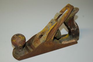 Vintage Stanley Rule & Level Co.  3 Wood Hand Plane 9 1/4 " X 2 1/4 " R.  5