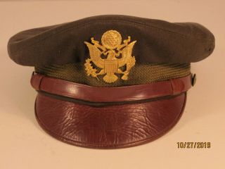 Wwii Us Army Air Corps,  Usaac Officers / Pilots Crush Cap Size Medium