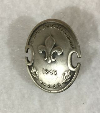 H922 11th World Scout Jamboree 1963 - Silver Shield Participants Pin
