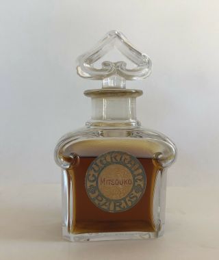 Vintage Guerlain Mitsouko Perfume Baccarat Bottle 3/4 Full