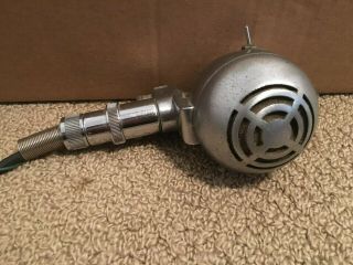 Vintage 1940′s Turner Cd Dynamic Bullet Microphone W/ Cable