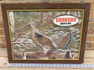 Vintage 1950 - 60’s Genesee Beer And Ale Lighted Sign Grouse