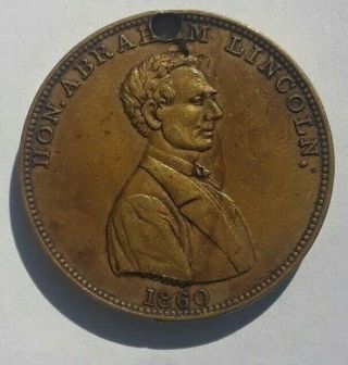 1860 Abraham Lincoln Presidential Campaign Token 3