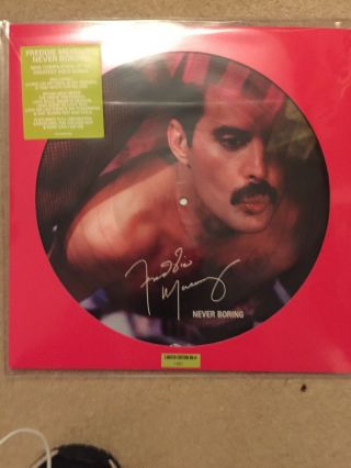Freddie Mercury Picture Disc Never Boring Lp Vinyl Limited To 2019