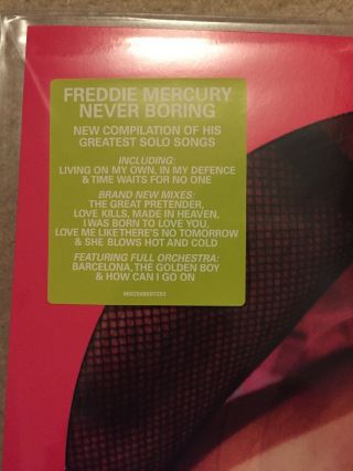 Freddie Mercury Picture Disc Never Boring LP VINYL Limited to 2019 3