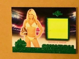 2019 Michelle Baena Benchwarmer 1/3 40th National Green Foil Chicago Swatch Card