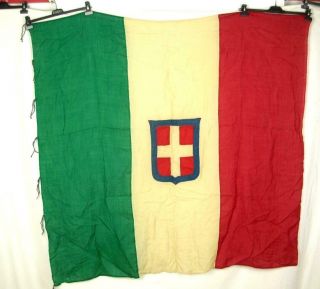 Wwii Ww2 Italy Italian Fascist Army Savoia Flag Stitched Shield 140x145 Cm​​