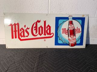 Ma’s Cola Vintage Tin Sign Advertising