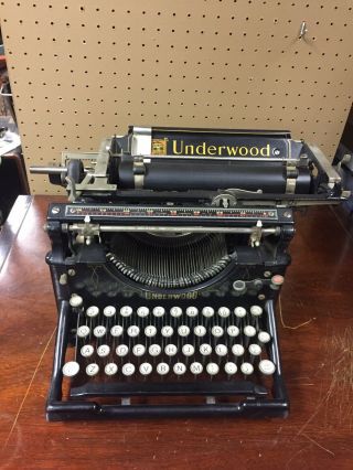 Vintage Underwood Standard Typewriter No.  5 (july 1917 Serial 994139)
