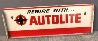 Vintage Rewire With Autolite Tin Sign
