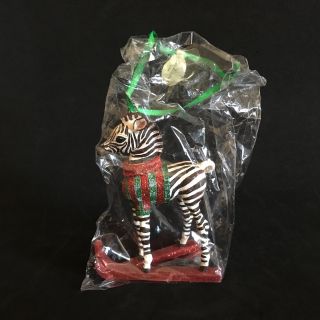 Danbury Baby Animal Ornaments Baby Zebra In Wrapping With Tag