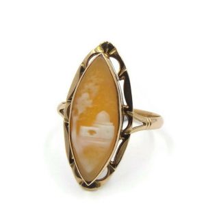 Antique 9ct Gold Cameo Ring,  Uk Size P