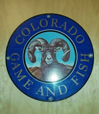 1960s Colorado Game Fish Parks Wildlife Sign Hunting Warden Manager Advertising