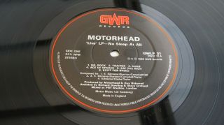 Motorhead No Sleep At All 1988 Uk Lp 1st Press Gwr Shrink - Wrapped Audio
