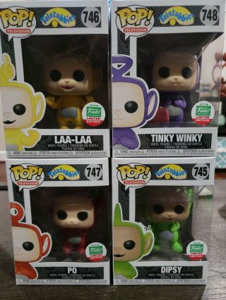 Teletubbies Funko Pop Shop Exclusive 12 Days Of Christmas Limited Edition Set