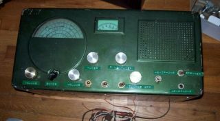 Vintage Hallicrafters S - 40b Broadcast,  Short Wave (s) Police Radio Powered On