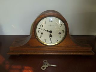 Vintage Howard Miller Western Germany Mantle Clock 2 Jewels 340 - 020