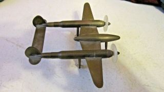 Vintage Brass Trench Art Airplane Wwii 1940 