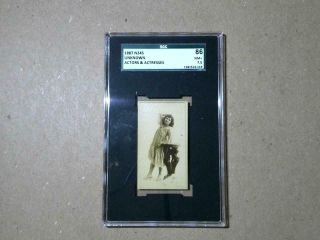 1887 - 1890 N245 Actors & Actresses Unknown Blank Back Sgc 86 Nm,
